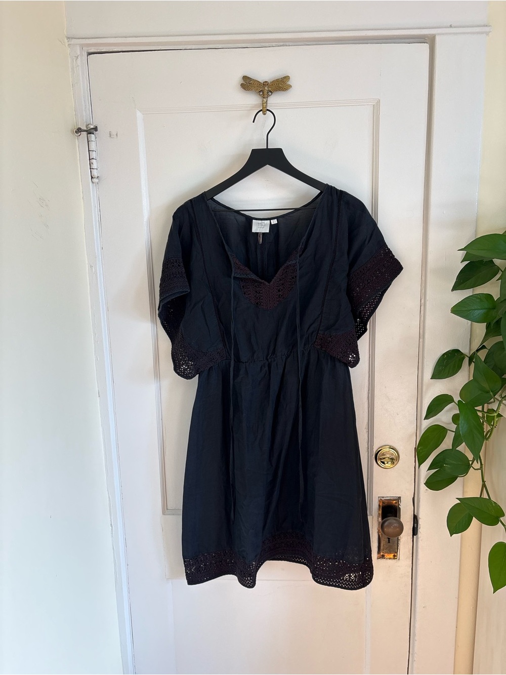 Anthropologie‎ HD In Paris Stone Harbor Sheer Kimono Coverup Swim Dress size 14